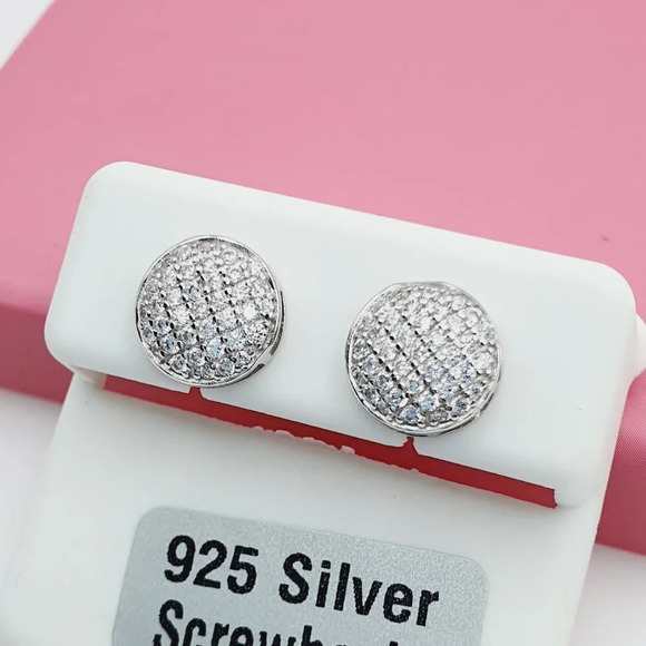 "925 Sterling Silver Cubic Zirconia Earrings, U19254576 - Picture 2 of 11